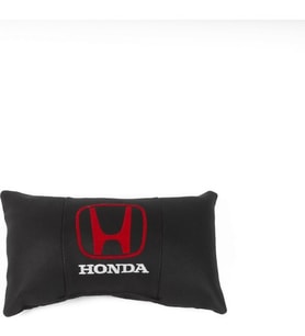 Macha Honda Deri Nakışlı Oto Başlık Boyun Yastığı İki Adet