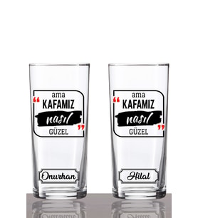 Kişiye Özel 2'li Kafamız Güzel Rakı Bardağı