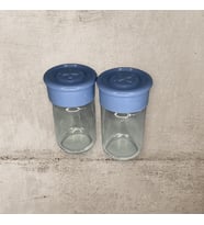 2 Adet Cam Tuzluk Plastik Kapaklı (Kutuludur) 75CC