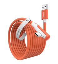 5 M Usb-C Vr Kablo – Quest2/quest Pro/pico 4 Uyumlu Yüksek Hızlı Bağlantı Kablosu TURUNCU