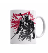 The witcher wolf silhouette    Kupa Bardak Porselen