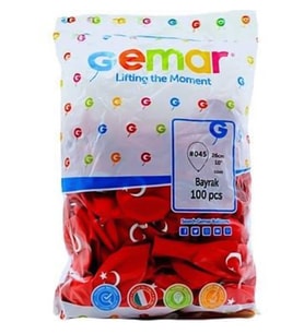 Balon Ay Yıldız Bayraklı Balon - 10 adet