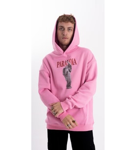 Unisex Paranoai Baskı Kapşonlu Sweatshirt