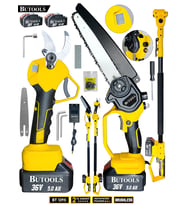 BUTOOLS BS-33 Şarjlı Dal Ağaç Kesme Budama Makası Testere