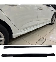 Renault Megane 4 HB Aero Yan Marşpiyel Seti Mat Siyah Plastik 2 Adet 2016 ve üzeri