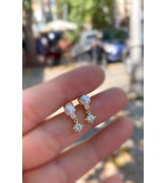 Gümüş incili bayan küpe dp4762g6