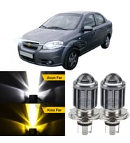 Chevrolet Aveo 2006-2011 Uyumlu Mercekli Far Ampulü Led Xenon Sarı-Beyaz Far Şimşek Etkili Uzun Kısa