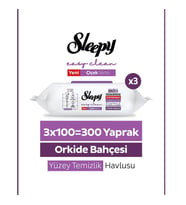 Sleepy Yüzey Temizlik Havlusu 100 lü 3 Adet