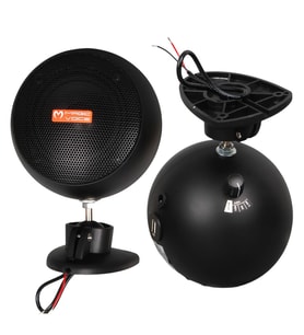 MagicVoice MV-13 7.5 CM 20 Watt Komütatörlü Hat Trafolu Siyah Sütun Sarkık Hoparlör (2'li Takım)