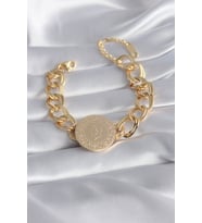 316L Çelik Gold Renk Tam Model Samanyolu Kadın Bileklik TJ-BB5866