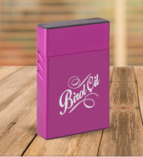 BK Gift Kişiye Özel Mor Slim Boy Metal Sigara Kutusu-5