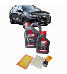 CHERY TİGGO 8 PRO 1.6 TGDI YAĞ BAKIM SETİ 5 litre MOTUL 6100 + HAVA + POLEN + YAĞ FİLTRSİ