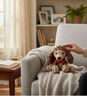Çocuk Oyuncağı Amigurumi Pelüş Köpek