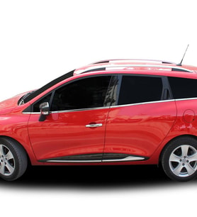 Renault Clio Sport Tourer Cam Çıtası Alt - Krom (8 Parça)  2013 ve Sonrası, SW