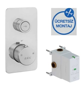 Eca Life Krom Termostatik Ank. Duş Batarya On/Off Buton 102101401