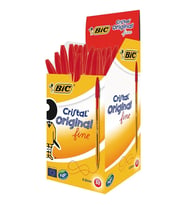 Bic Cristal Fine Kırmızı Tükenmez Kalem (50 li Paket)