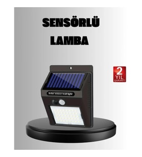 Mey İthalat® Solar LED Bahçe Aydınlatma – Hareket Sensörlü, Güneş Paneliyle Şarj Olan, IP65 Dayanıkl