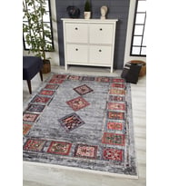 Dijital Kaymaz Yıkanabilir Kırmızı Modern Salon Halısı Mutfak Halısı Koridor Halısı Yolluk HLN1560