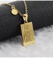 24 Ayar Has Altın Kaplama  Boğa Burcu Tarot Gümüş Kolye