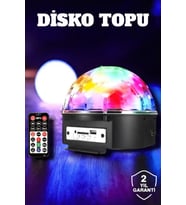 Bluetooth ve Uzaktan Kumandalı Çok Renkli Masaüstü Disko Topu