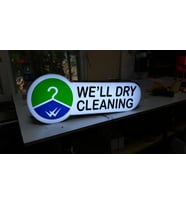 Kuru Temizleme Tabelası 3D Led Neon Etkili Işıklı Tabela 30X45 CM Tek Taraflı