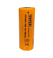 ICR18500-1500F-10C Lityum Ion 3.7V 1500mAh 10C Deşarj Akımı Düz Kafa Pil