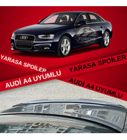 Audi A4 Bagaj Üstü Black Piano Yarasa Spoiler Bagaj Çıtası