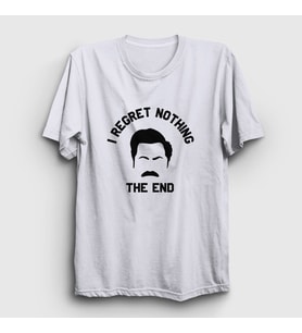 Presmono Unisex Beyaz Regret Ron Swanson Parks And Recreation T-Shirt 492781tt (Beyaz)
