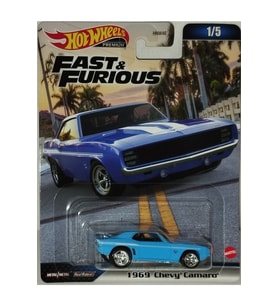 Hot Wheels Premium Fast & Furious 1969 Chevy Camaro HNW46 HKD24 (Mavi)