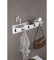 Askılık Duvar Elbise Askılığı Portmanto Beyaz 80 Cm