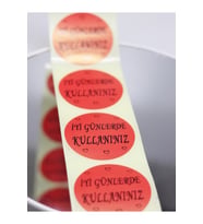 Yuvarlak 50 Mm Kutu Ve Ambalaj Etiketi 100 Adet