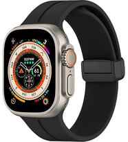 Apple Watch Manyetik Silikon Kordon 42/44/45/49/L Kadın Erkek Spor Kordon iWatch Apple Watch Serisi 8 7 6 5 4 3 2 1 SE Ultra ile Uyumlu