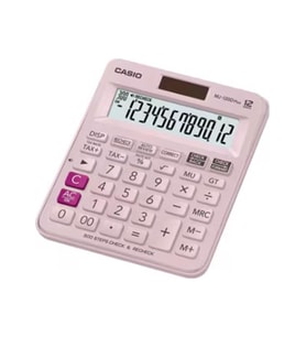 Casio MJ-120D Plus Pembe Işlem Kontrollü 12 Hane Masa Üstü Hesap Makinesi