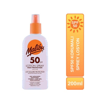 Malibu Güneş Koruyucu Sprey Losyon SPF50 200ml
