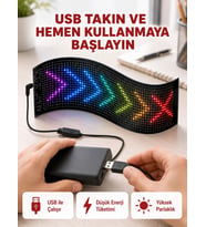 Kayan Yazı Destekli Rgb Led Reklam Paneli Usb İle Kolay Kurulumlu