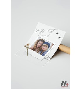 Kişiye Özel My Best Friend Polaroid Poster, Çerçevesiz Yüksek Kalite Duvar Afişi