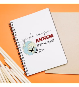 İyi Ki Varsın Annem Tasarımlı Defter