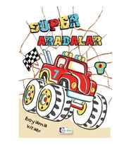Süper Arabalar Boyama Kitabı
