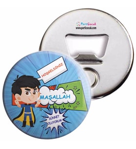 Sünnet Çocuk Süsleme ve Hediyelik Açacaklı Magnet