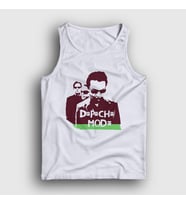 Presmono Unisex Beyaz Band Depeche Mode Atlet 139760tt