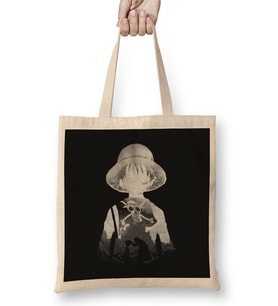 Monochrome Captain Luffy Bez Çanta Uzun Saplı