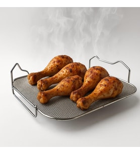 3000 Serisi Hava Fritöz Uyumlu Buhar Pişirme Aparatı, 304 Paslanmaz Çelik