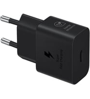 Samsung 25 Watt Şarj Adaptörü + Kablo Seti, Siyah