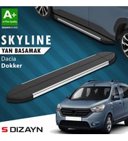 S-Dizayn Dacia Dokker Skyline Krom Yan Basamak 203 Cm 2012 Üzeri A+ Kalite