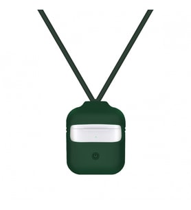 Blogy AirPods ile Uyumlu Silikon Kılıf Forest Green
