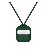 Blogy AirPods ile Uyumlu Silikon Kılıf Forest Green