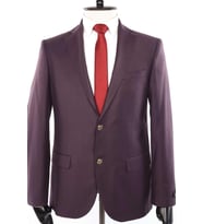 Jan Carlucci Yünlü Filanel Yünsa Drop 6 Blazer Ceket-bordo