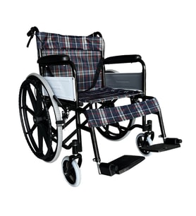 Northcity G099 Ekose Kumaş Standart Tekerlekli Sandalye
