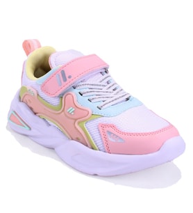 Dagoster DJA76-ARX555 Beyaz Pembe Ortopedik Günlük Kız Çocuk Spor Ayakkabı