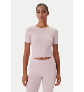 Guess Pepi 4G Dikişsiz Kısa Kollu Kadın Pembe Crop V6RP02Z4692-F6ZY